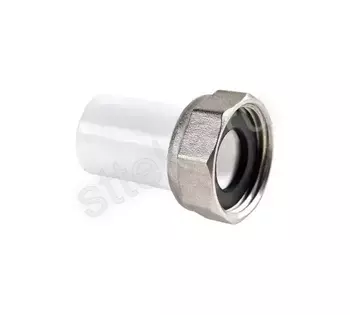 ПП Штуцер с накидной гайкой 25x1" (200/50) - Сантехтрейд - Интернет-магазин сантехники г. Екатеринбург