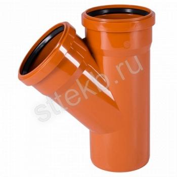 Тройник канализационный наружный 315 x 125 x 45° Ostendorf KGEA 225340 - Сантехтрейд - Интернет-магазин сантехники г. Екатеринбург