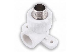 ПП Угольник с креплением НР DN 20-3/4" (45/15) - Сантехтрейд - Интернет-магазин сантехники г. Екатеринбург