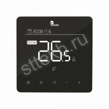 Термостат электронный программируемый Wester RT66PB черный - Сантехтрейд - Интернет-магазин сантехники г. Екатеринбург