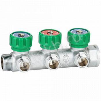 Коллектор регулирующий «ПЛОСКОЕ УПЛОТНЕНИЕ» ВР-НР 3/4"x1/2"x3 вых Gappo G1001.03 - Сантехтрейд - Интернет-магазин сантехники г. Екатеринбург