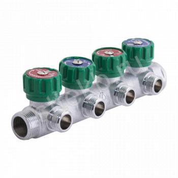 Коллектор регулирующий «ПЛОСКОЕ УПЛОТНЕНИЕ» ВР-НР 3/4"x1/2"x4 вых Gappo G1001.04 - Сантехтрейд - Интернет-магазин сантехники г. Екатеринбург