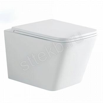 Унитаз подвесной (Торнадо) Knois KN9722004 безободковый, с крышкой Soft-close 510х345х320 мм. - Сантехтрейд - Интернет-магазин сантехники г. Екатеринбург