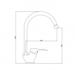 Смеситель для кухни GROSS AQUA 3205258C-B01 Base с высоким поворотным изливом (10) - Сантехтрейд - Интернет-магазин сантехники г. Екатеринбург