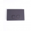 Кнопка механическая двойная PLAIN soft touch, пластик, черный, Oliveira 070829  (120/120PLUS/74/80/EXPERT/QUADRO) - Сантехтрейд - Интернет-магазин сантехники г. Екатеринбург