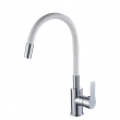 Смеситель для кухни RUSH Siple SI7335-60White с гибким изливом Белый (10) - Сантехтрейд - Интернет-магазин сантехники г. Екатеринбург