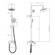 Душевая система cо смесителем RUSH ST4235-40, тропическим душем хром (1) - Сантехтрейд - Интернет-магазин сантехники г. Екатеринбург