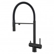 Смеситель для кухни GROSS AQUA GA3188611SSMBB Neosteel Черный, с подключением к фильтру питьевой воды - Сантехтрейд - Интернет-магазин сантехники г. Екатеринбург