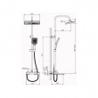 Душевая система с изливом BELZ B24672 верхний душ, лейка, хром (4) - Сантехтрейд - Интернет-магазин сантехники г. Екатеринбург
