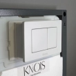 Кнопка механическая двойная Knois KN9900017 нержавеющая сталь  белая - Сантехтрейд - Интернет-магазин сантехники г. Екатеринбург