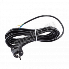 Шнур сетевой с вилкой UX-3x0,75-1,5m-B с заземлением 1,5м ПВС 3x0,75мм2 черный - Сантехтрейд - Интернет-магазин сантехники г. Екатеринбург