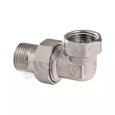 Американка угловая 3/4" DN20  ВР/НР латунь никель - Сантехтрейд - Интернет-магазин сантехники г. Екатеринбург