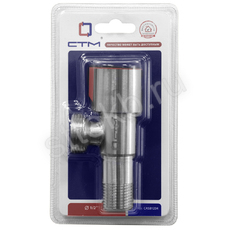 Кран д/быт. прибор. угл. 1/2"х3/4" ш/ш с отражат. нерж. сталь СТМ - Сантехтрейд - Интернет-магазин сантехники г. Екатеринбург