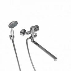 Смеситель для ванны GROSS AQUA Mini 7210213-35F с длинным изливом 350 мм (8) - Сантехтрейд - Интернет-магазин сантехники г. Екатеринбург