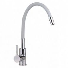 Смеситель для кухни GROSS AQUA 3241508G ColorFlex с гибким изливом серый - Сантехтрейд - Интернет-магазин сантехники г. Екатеринбург