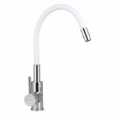 Смеситель для кухни GROSS AQUA 3241508W ColorFlex с гибким изливом белый - Сантехтрейд - Интернет-магазин сантехники г. Екатеринбург