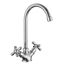 Смеситель для кухни GROSS AQUA 6015083С-B01 Retro с высоким поворотным изливом - Сантехтрейд - Интернет-магазин сантехники г. Екатеринбург