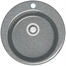 Мойка глянцевая Виктори Z30Q8 Темно-серый Granit BERGG Д-475мм, Ш-475мм, Г-180мм - Сантехтрейд - Интернет-магазин сантехники г. Екатеринбург