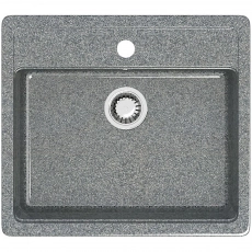 Мойка глянцевая Джеки Z9Q8 Тёмно-серый Granit BERGG Д-570мм, Ш-505мм, Г-200мм - Сантехтрейд - Интернет-магазин сантехники г. Екатеринбург