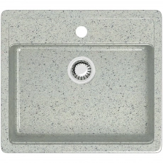 Мойка глянцевая Джеки Z9Q10 Светло-серый Granit BERGG Д-570мм, Ш-505мм, Г-200мм - Сантехтрейд - Интернет-магазин сантехники г. Екатеринбург