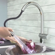 Смеситель для кухни GROSS AQUA 3140609С Extra с вытяжным изливом - Сантехтрейд - Интернет-магазин сантехники г. Екатеринбург