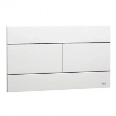 Кнопка механическая двойная SLIM, пластик белый, OLI 659041 (120/120PLUS/74/80/EXPERT/QUADRO) - Сантехтрейд - Интернет-магазин сантехники г. Екатеринбург