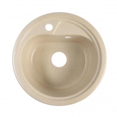 Мойка AGATA AG1C5 Песочная 440х190 мм кварцевая круглая глянцевая - Сантехтрейд - Интернет-магазин сантехники г. Екатеринбург