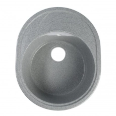 Мойка AGATA AG3C3 Серая 570х465х180 мм кварцевая овальная глянцевая - Сантехтрейд - Интернет-магазин сантехники г. Екатеринбург