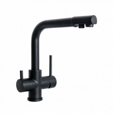 Смеситель для кухни GROSS AQUA 3120609MB Ecolife Черный с подключением к фильтру питьевой воды - Сантехтрейд - Интернет-магазин сантехники г. Екатеринбург
