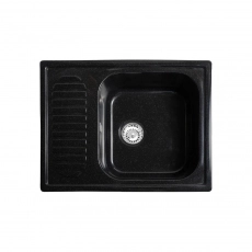 Мойка AGATA AG5C1 Черная 640х490х190 мм кварцевая прямоугольная глянцевая - Сантехтрейд - Интернет-магазин сантехники г. Екатеринбург