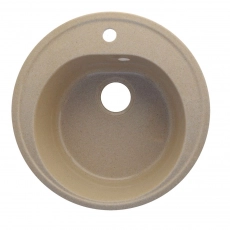 Мойка AGATA AG7C5 Песочная 490х180 мм кварцевая круглая глянцевая - Сантехтрейд - Интернет-магазин сантехники г. Екатеринбург