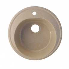 Мойка AGATA AG7C10 Бежевая 490х180 мм кварцевая круглая глянцевая - Сантехтрейд - Интернет-магазин сантехники г. Екатеринбург