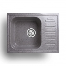 Мойка AGATA AG5C3 Серая 640х490х190 мм кварцевая прямоугольная глянцевая - Сантехтрейд - Интернет-магазин сантехники г. Екатеринбург