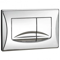 Кнопка механическая двойная OLI RIVER DUAL 638504 хром глянец, пластик - Сантехтрейд - Интернет-магазин сантехники г. Екатеринбург