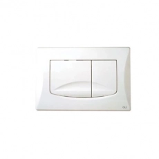 Кнопка механическая двойная OLI RIVER DUAL 638501 пластик, белый - Сантехтрейд - Интернет-магазин сантехники г. Екатеринбург