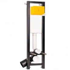 Инсталляция OLI Quadra Total Black 886667 LE без кнопки 300мм*1150мм-1350мм - Сантехтрейд - Интернет-магазин сантехники г. Екатеринбург