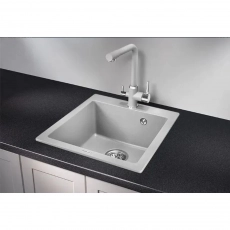 Мойка AGATA AG4C3 Серый 545*485*170 мм кварцевая квадратная глянцевая - Сантехтрейд - Интернет-магазин сантехники г. Екатеринбург