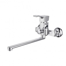 Смеситель для ванны D&K Rhein Bach DA1473301 хром, длинный излив (8) - Сантехтрейд - Интернет-магазин сантехники г. Екатеринбург