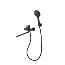 Смеситель для ванны D&K Bayern.F?rth DA1523305 с длинным изливом черный (8) - Сантехтрейд - Интернет-магазин сантехники г. Екатеринбург