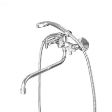 Смеситель для ванны RUSH Sakhalin SA5350-51 с длинным изливом хром (10) - Сантехтрейд - Интернет-магазин сантехники г. Екатеринбург