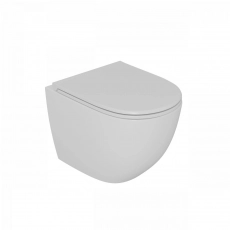 Унитаз подвесной безободковый D&K Matrix DT1396016, 490*370*360 мм, сиденье микролифт, белый - Сантехтрейд - Интернет-магазин сантехники г. Екатеринбург