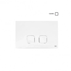 Кнопка механическая двойная PLAIN, пластик, белый OLI 070826 - Сантехтрейд - Интернет-магазин сантехники г. Екатеринбург