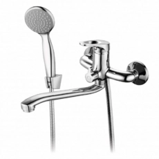 Смеситель для ванны GROSS AQUA 7211258C-35S Base с длинным изливом 350 мм (8) - Сантехтрейд - Интернет-магазин сантехники г. Екатеринбург