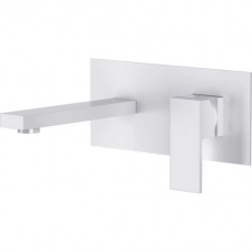 Смеситель для раковины D&K Bayern.Liszt DA1514408 встраиваемый настенный матовый белый (8) - Сантехтрейд - Интернет-магазин сантехники г. Екатеринбург