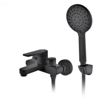 Смеситель для ванны D&K Bayern.F?rth DA1523205 короткий излив черный - Сантехтрейд - Интернет-магазин сантехники г. Екатеринбург