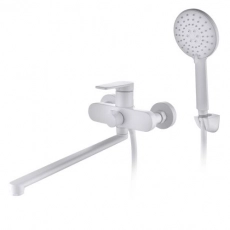 Смеситель для ванны D&K Bayern.F?rth DA1523308 с длинным изливом белый (8) - Сантехтрейд - Интернет-магазин сантехники г. Екатеринбург