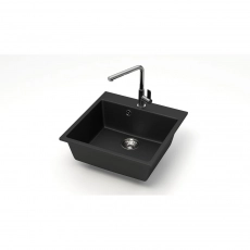 Мойка AGATA 42/Q4 Черный 500x500x175 матовая из искусственного камня - Сантехтрейд - Интернет-магазин сантехники г. Екатеринбург