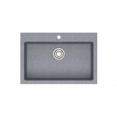 Мойка AGATA 39/Q8 Темно-серый 755x505x200 матовая из искусственного камня - Сантехтрейд - Интернет-магазин сантехники г. Екатеринбург
