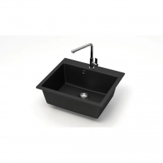 Мойка AGATA 44/Q4 Черный 595x515x215 матовая из искусственного камня - Сантехтрейд - Интернет-магазин сантехники г. Екатеринбург