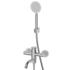 Смеситель для ванны RUSH Melos SUS1101-44 с коротким изливом из нержавеющей стали - Сантехтрейд - Интернет-магазин сантехники г. Екатеринбург